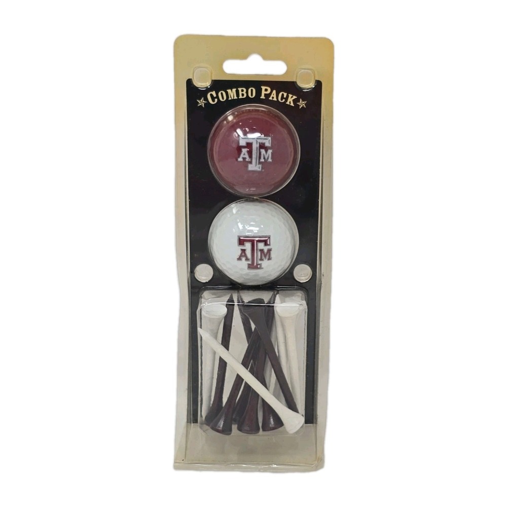 New Special Golf Balls Texas A&M TAMU ATM 2Pack Top Flite Tees U277
